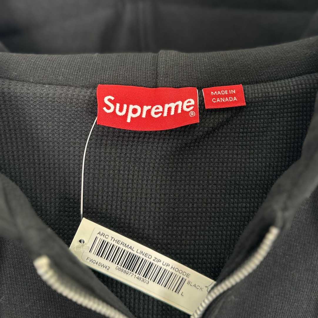 Supreme Arc Thermal Zip Up Hooded Sweatshirt - DesignerGu