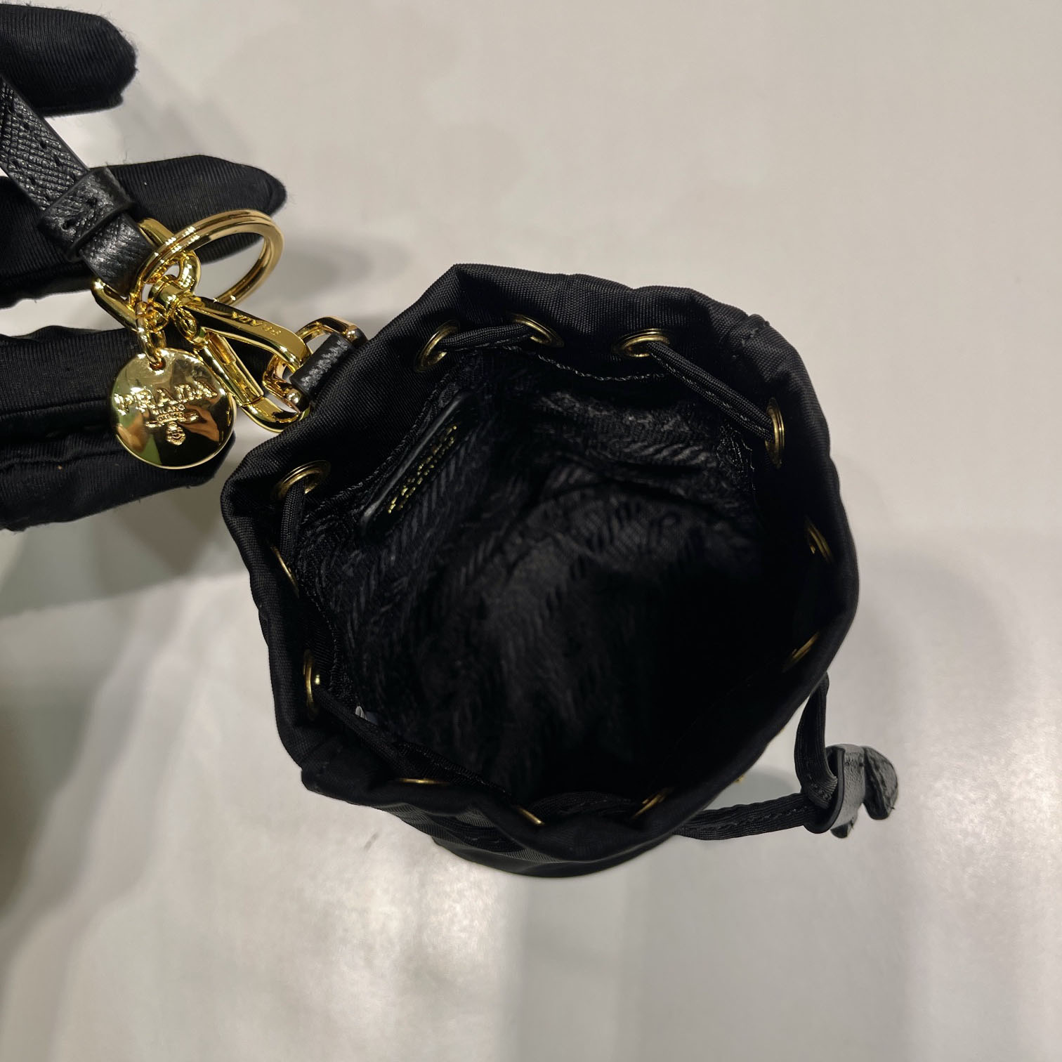 Prada Mini Icon Re-Nylon Bag Charm - DesignerGu