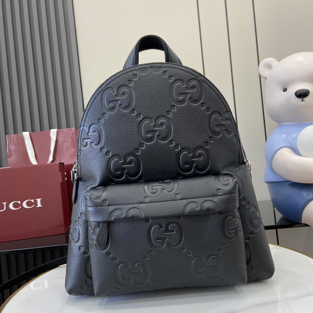 Gucci Medium Jumbo GG Backpack - DesignerGu