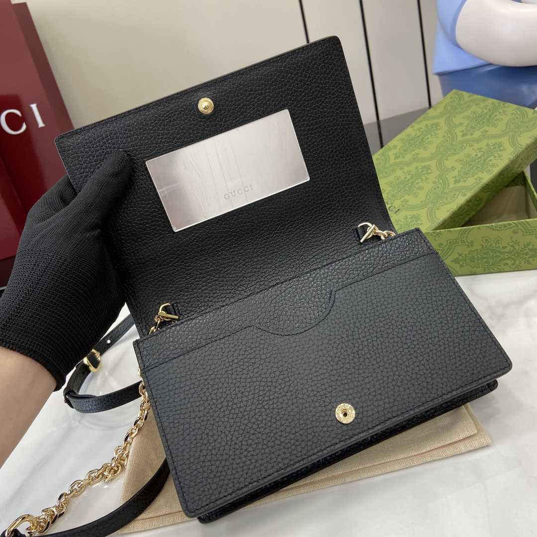 Gucci GG Emblem Super Mini Shoulder Bag - DesignerGu