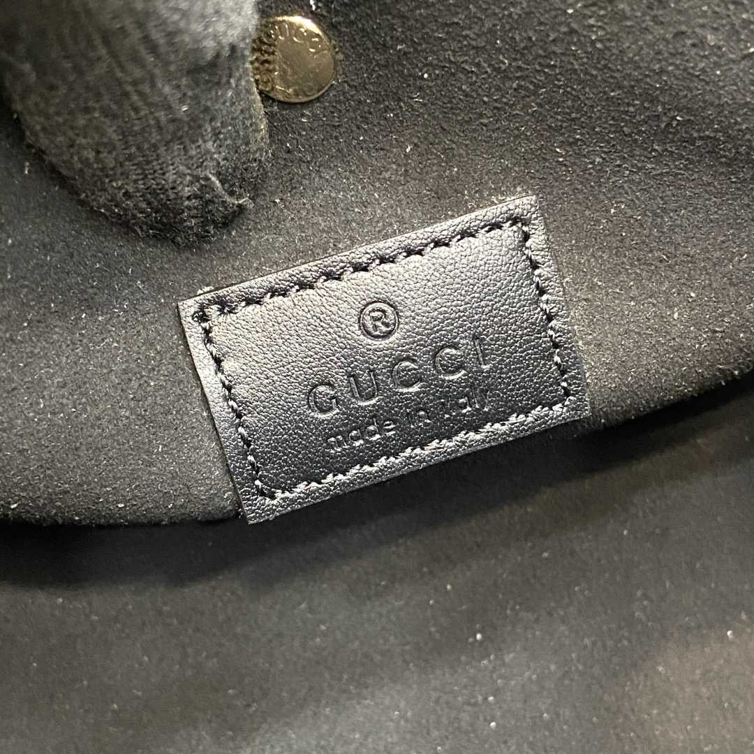 Gucci GG Emblem Mini Bucket Bag  - DesignerGu