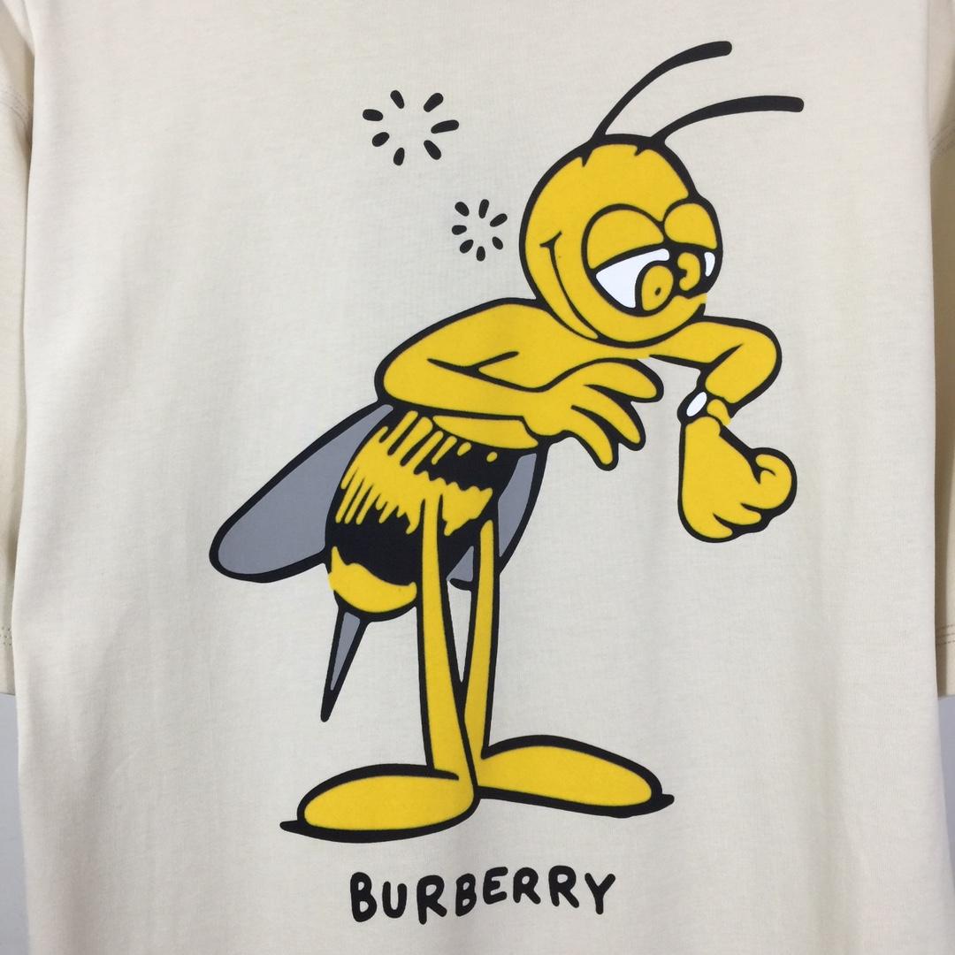 Burberry Bee Cotton T-shirt   - DesignerGu