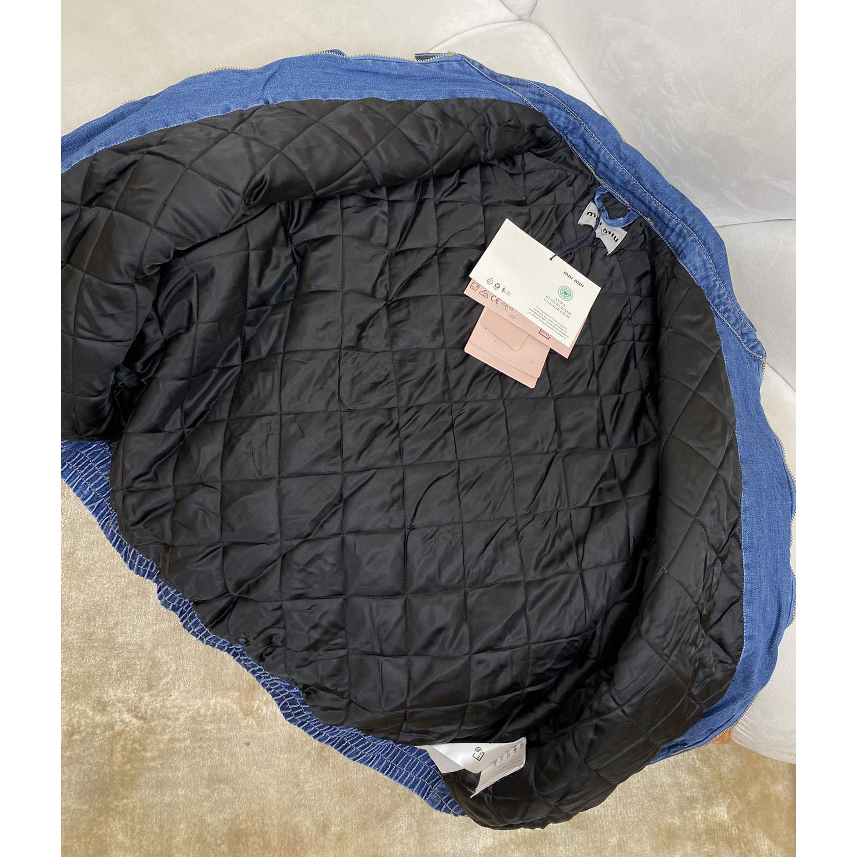 Miu Miu Denim Down Jacket - DesignerGu