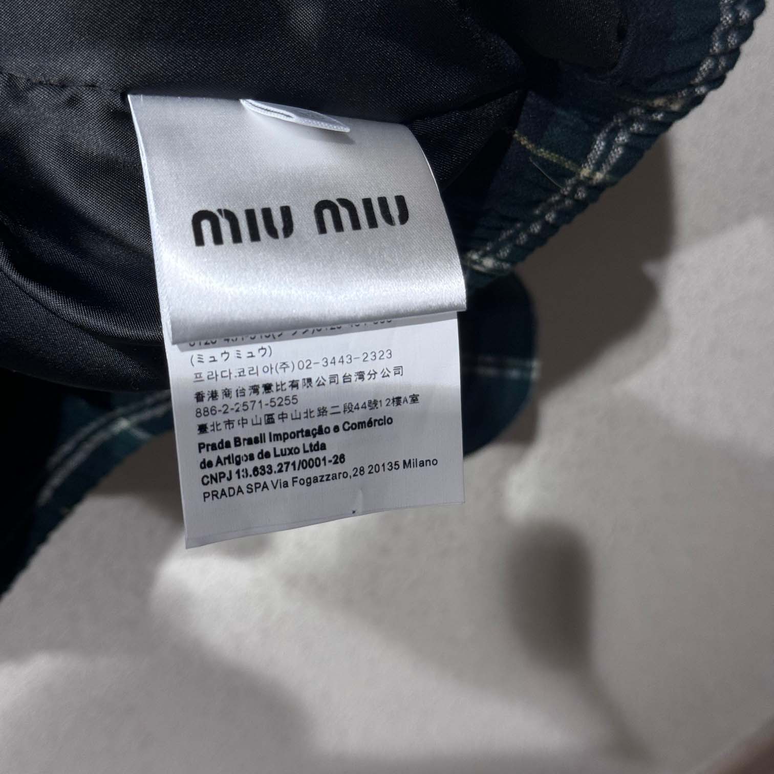 Miu Miu Plaid Hoodie Jacket - DesignerGu