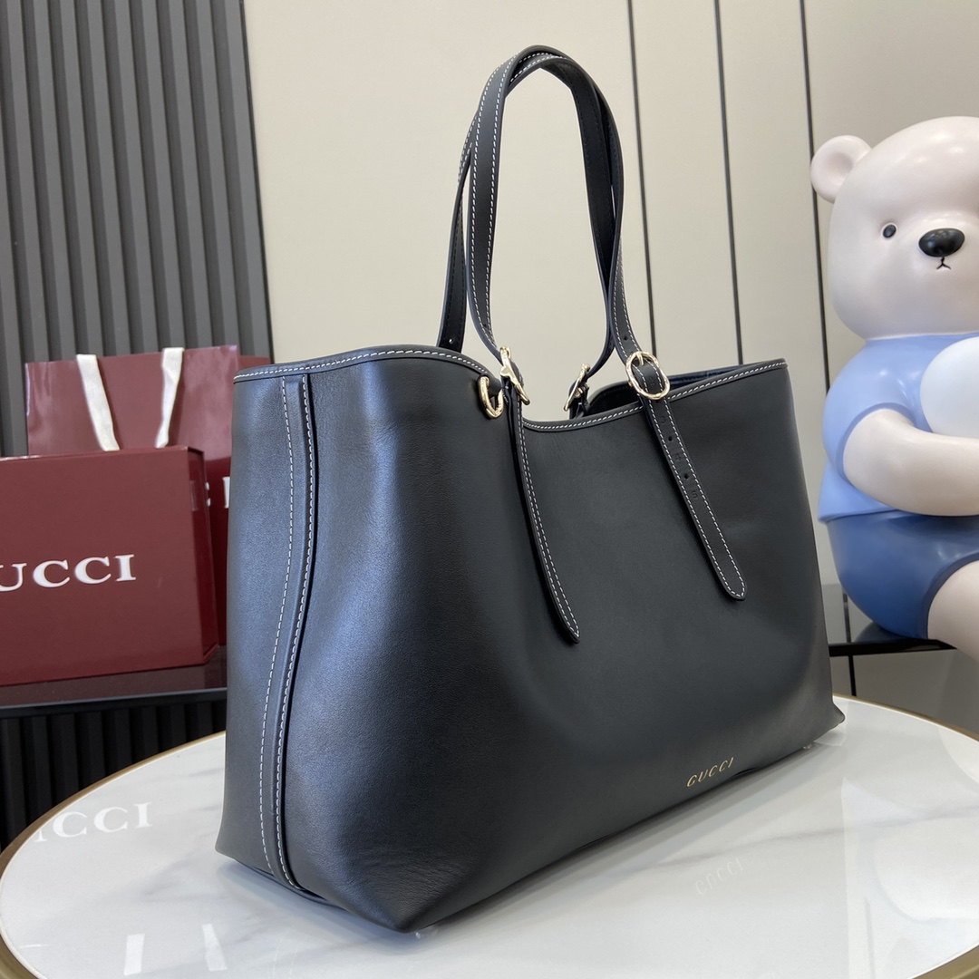 Gucci GG Emblem Medium Tote Bag - DesignerGu