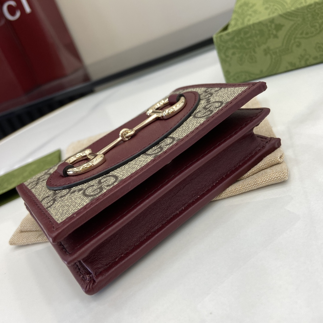 Gucci Horsebit 1955 Card Case Wallet - DesignerGu