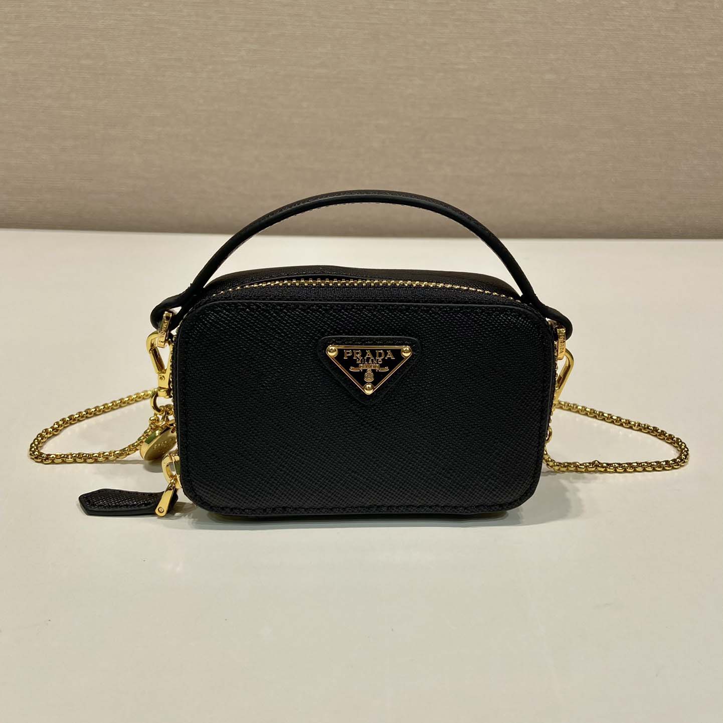 Prada Saffiano Leather Mini-pouch - DesignerGu