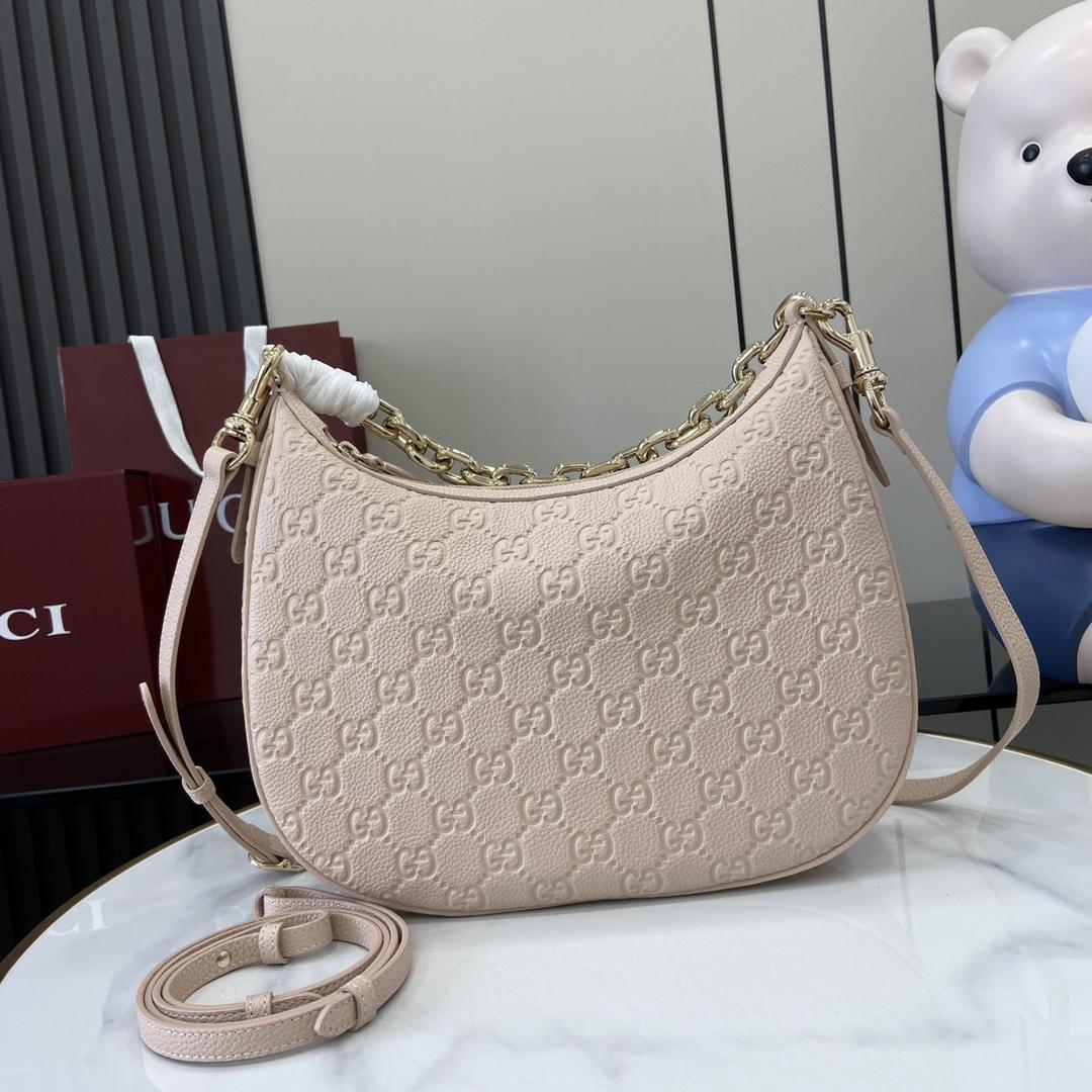 Gucci GG Emblem Medium Shoulder Bag - DesignerGu