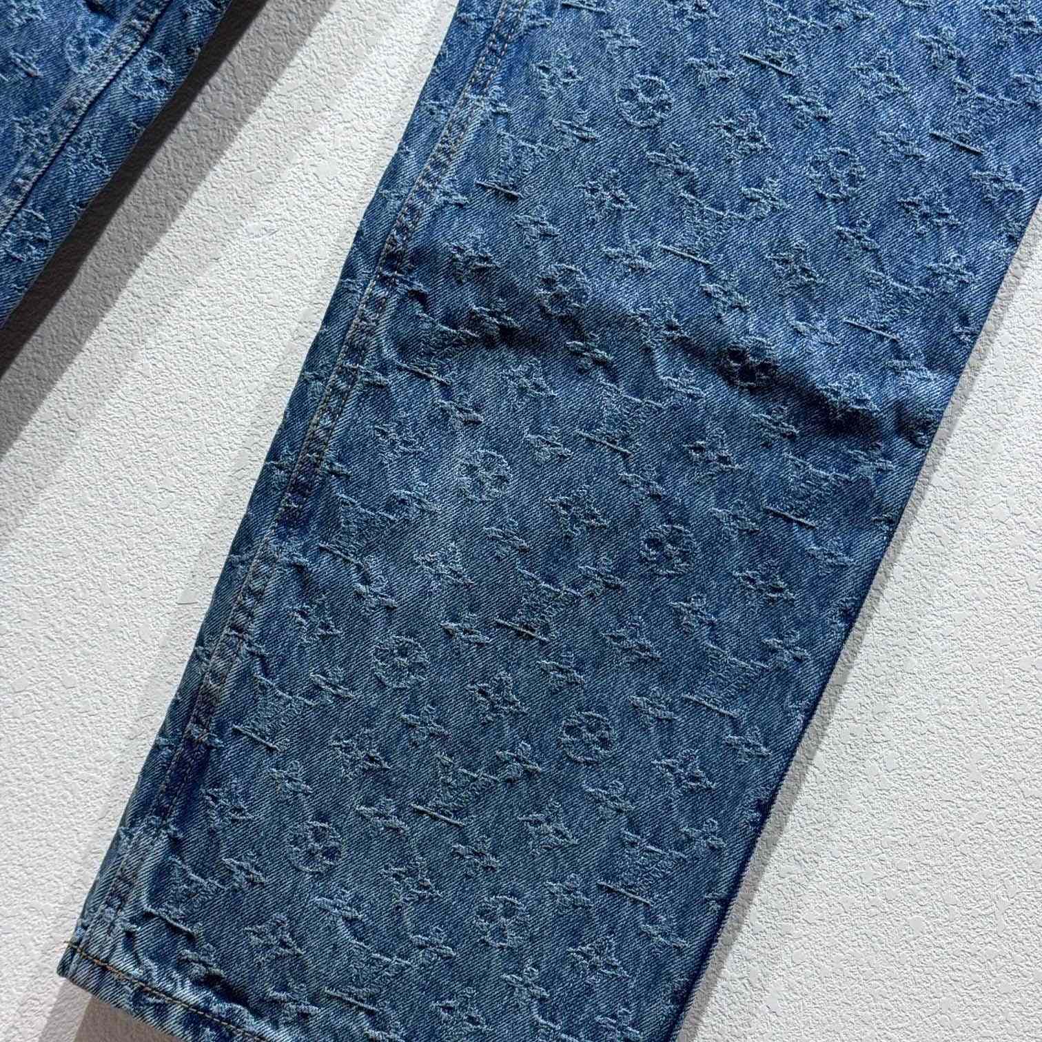 Louis Vuitton Monogram Jacquard Skate Denim Pants  1AGHVA - DesignerGu