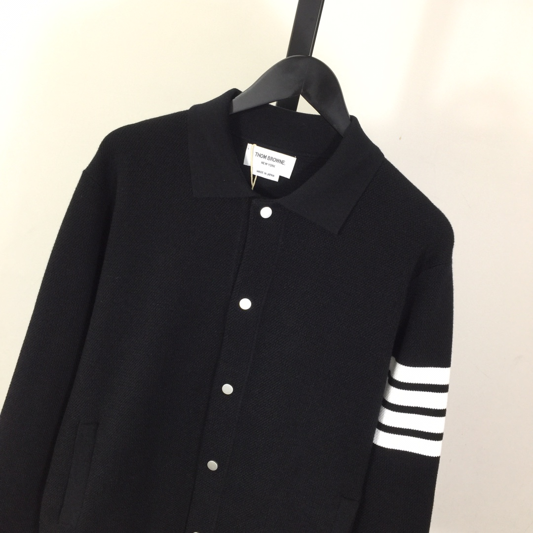 Thom Browne 4-Bar Knit Cardigan - DesignerGu