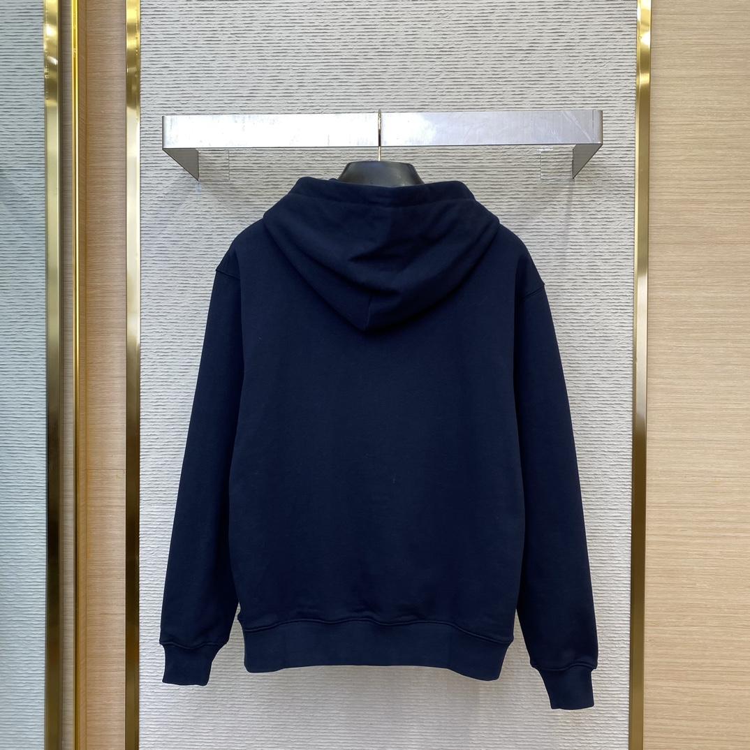 Gucci Embroidered Cotton Jersey Hooded Sweatshirt  - DesignerGu