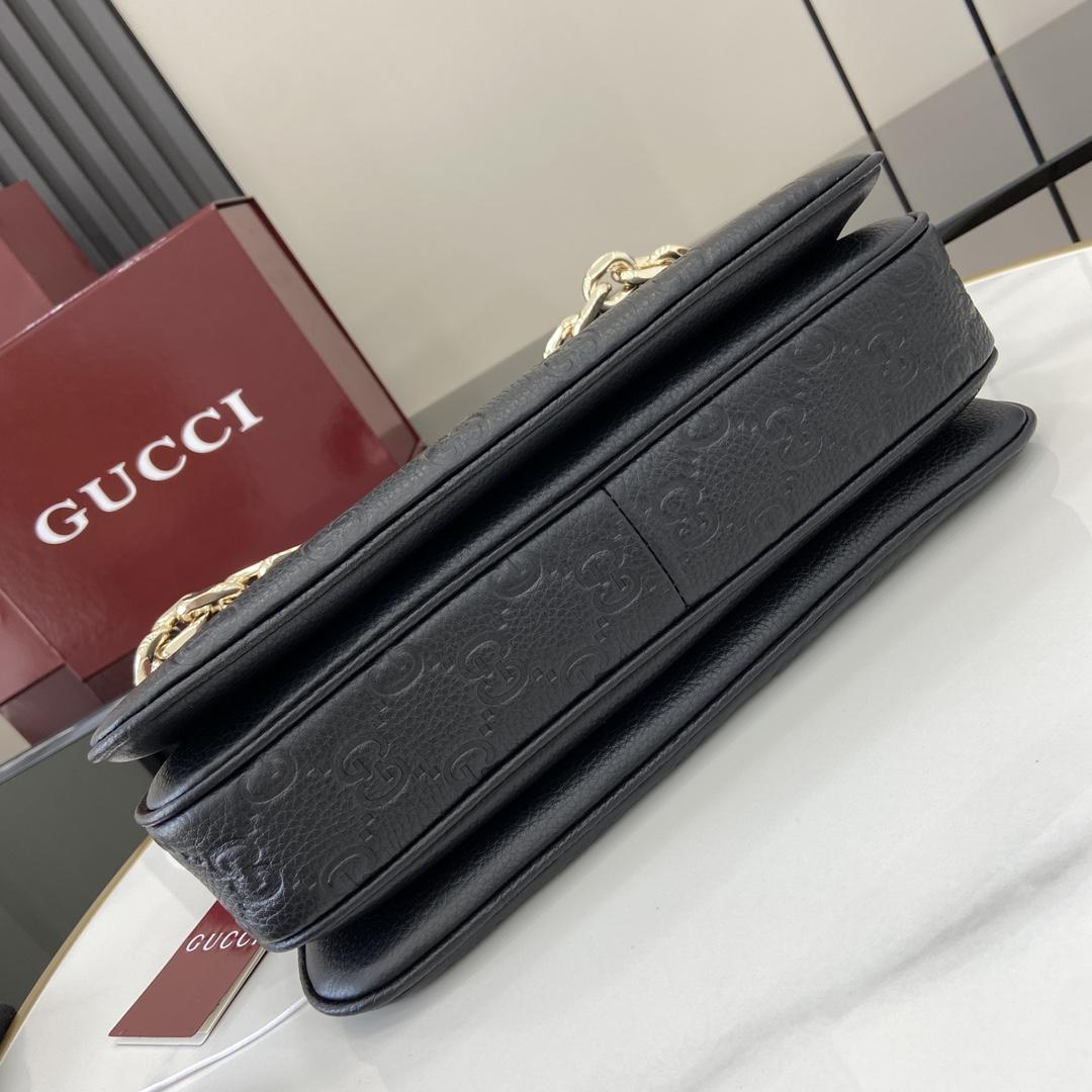 Gucci GG Emblem Mini Shoulder Bag  - DesignerGu