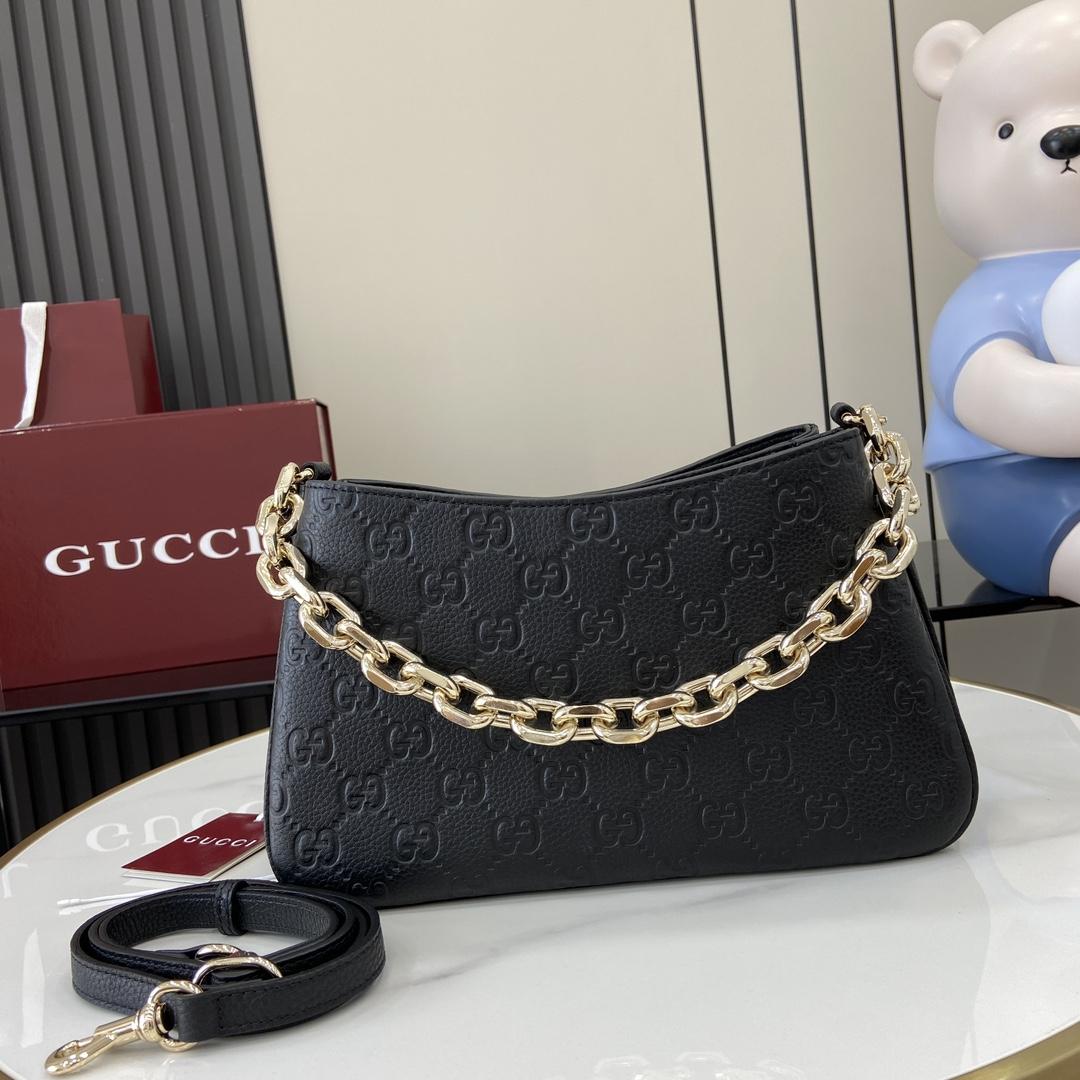 Gucci GG Emblem Mini Shoulder Bag  - DesignerGu