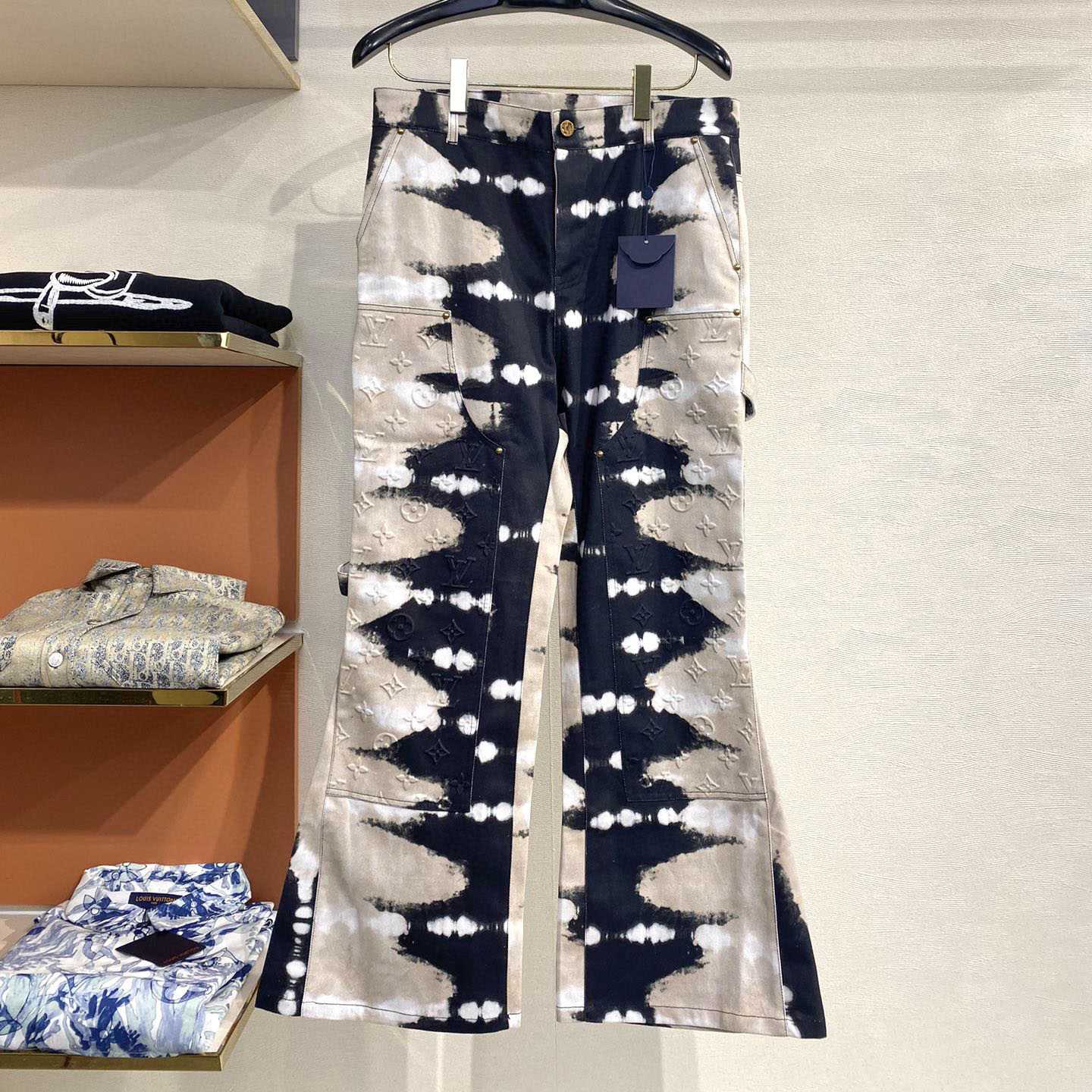 Louis Vuitton Tie-Dye Workwear Denim Jeans - DesignerGu