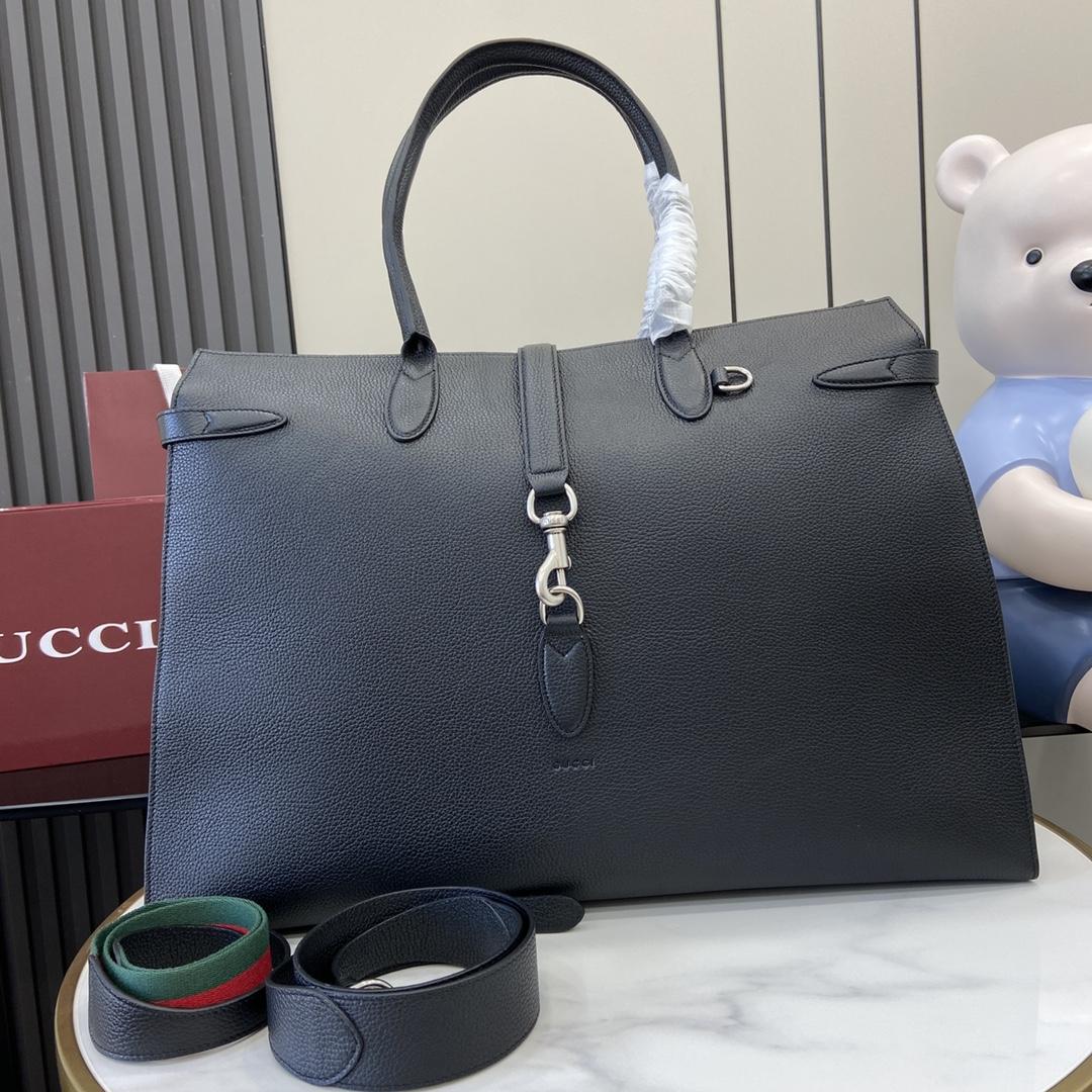 Gucci Large Tote Bag With Hook Closure - DesignerGu