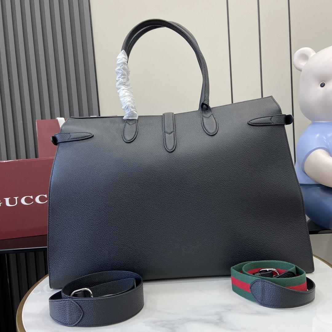 Gucci Large Tote Bag With Hook Closure - DesignerGu