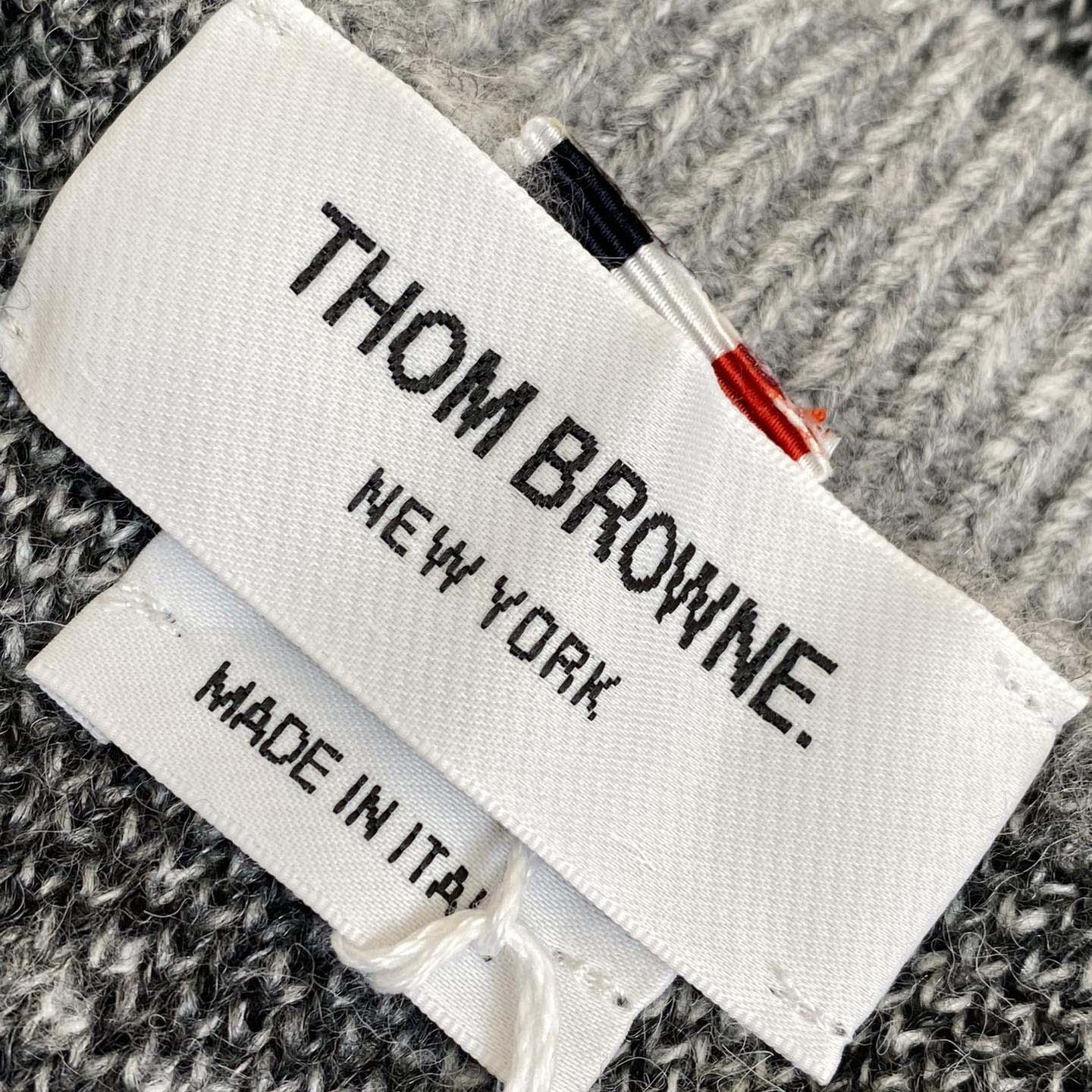 Thom Browne Mohair Check 4-Bar Crewneck - DesignerGu