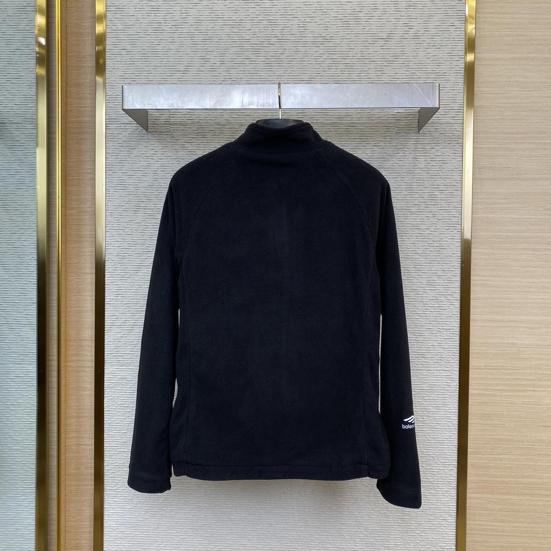 Balenciaga 3B Sports Icon Zip-Up Jacket In Black - DesignerGu