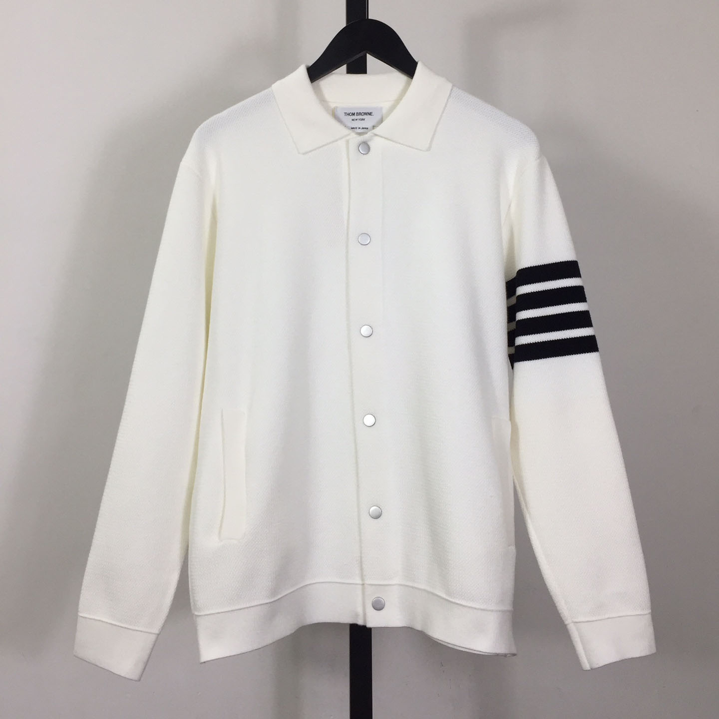 Thom Browne 4-Bar Knit Cardigan - DesignerGu