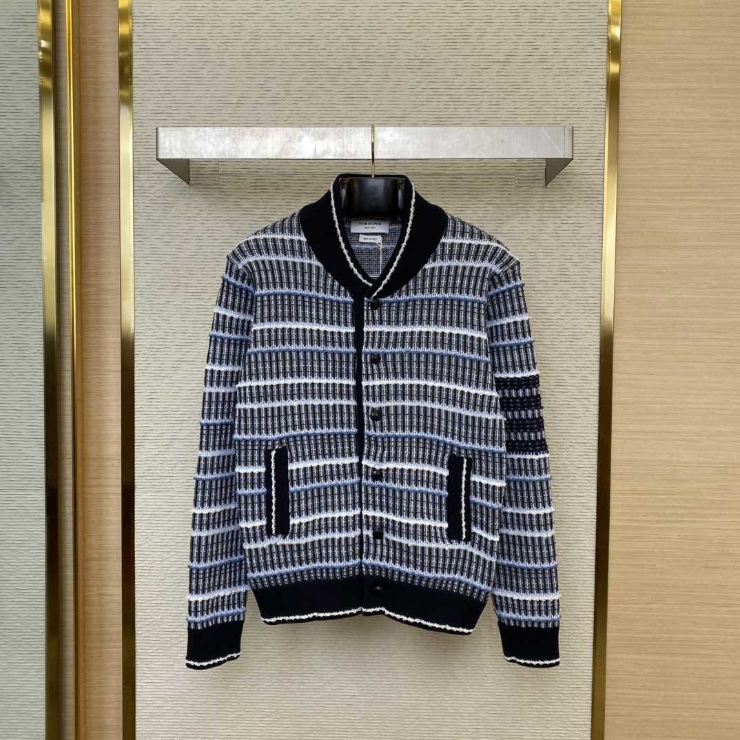 Thom Browne Crew-neck Tweed Bomber Jacket - DesignerGu