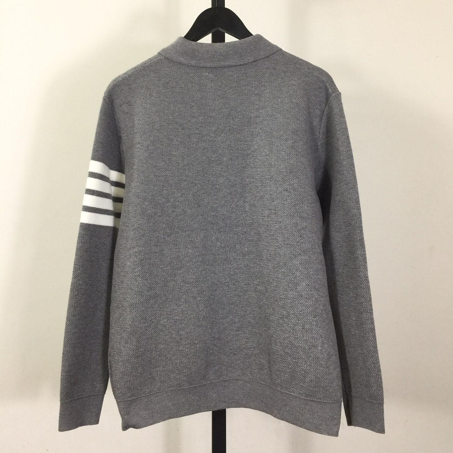 Thom Browne 4-Bar Knit Cardigan - DesignerGu