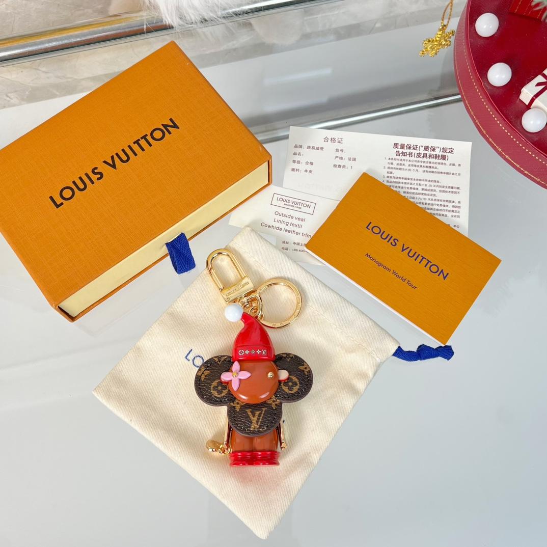 Louis Vuitton Vivienne Xmas Bag Charm And Key Holder   - DesignerGu