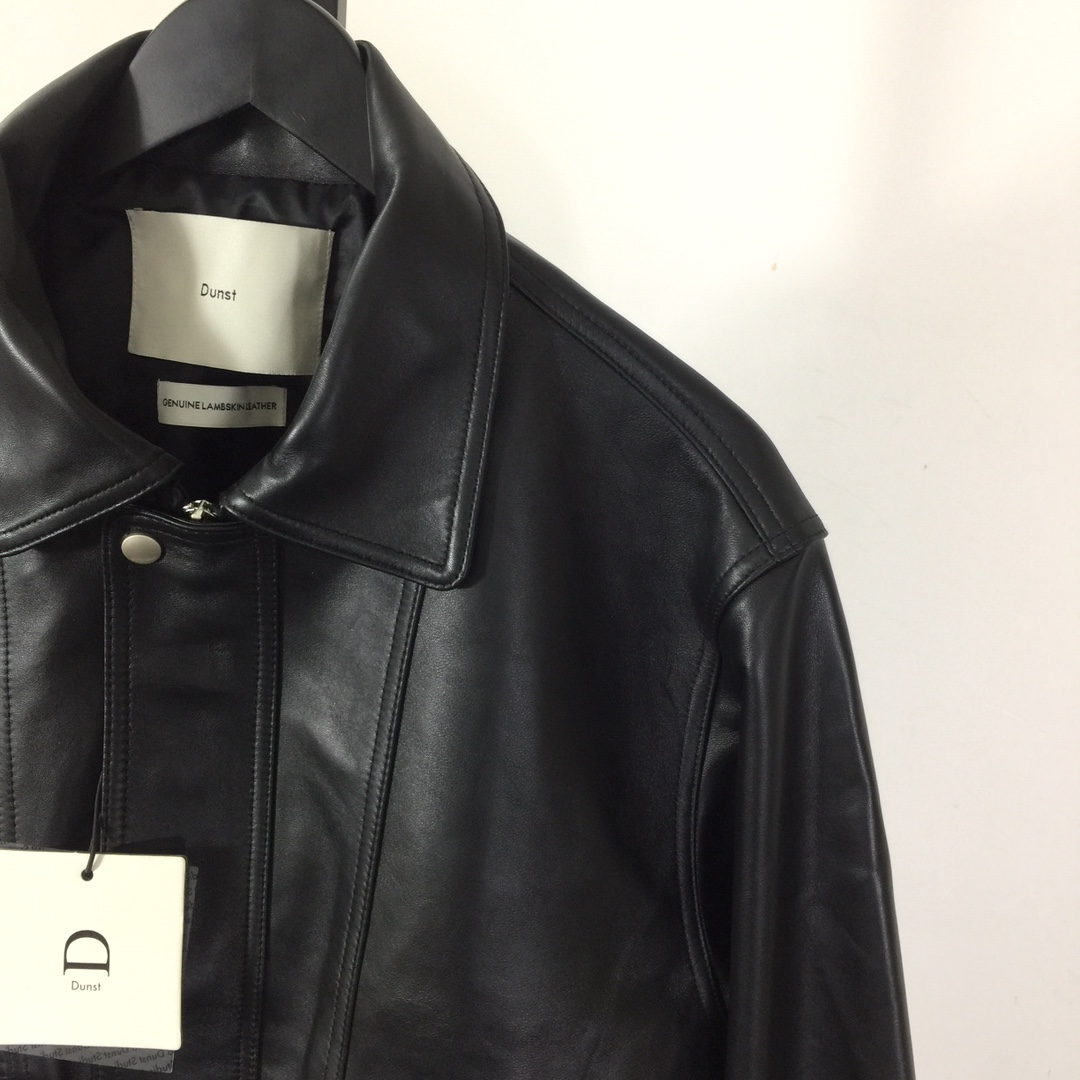 Dunst Relaxed Fit Leather Jacket - DesignerGu