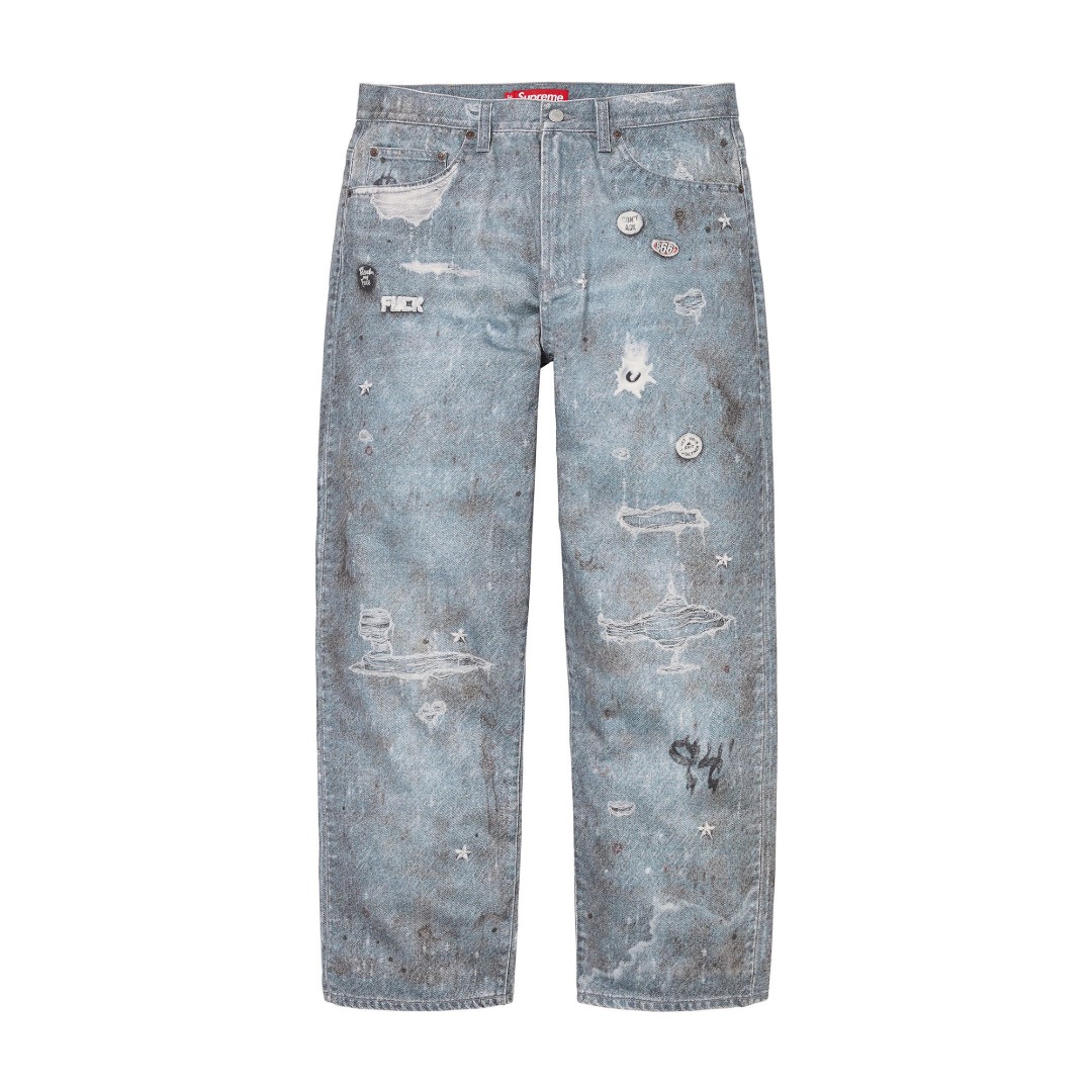 Supreme HJR Trompe L'oeil Loose Fit Jean 'Blue' - DesignerGu