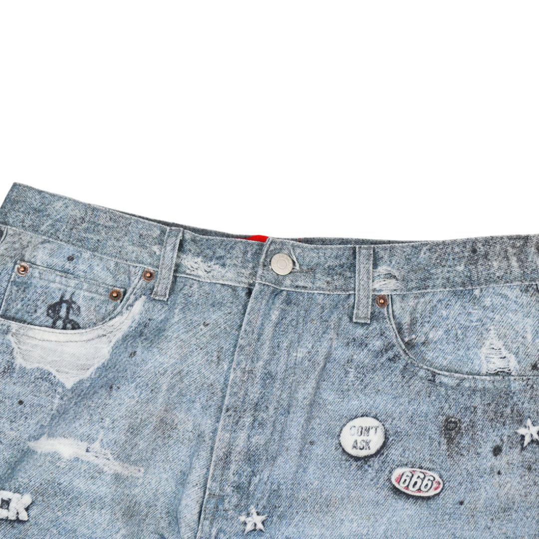 Supreme HJR Trompe L'oeil Loose Fit Jean 'Blue' - DesignerGu