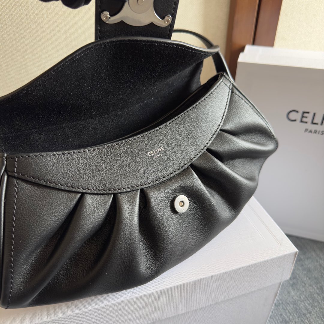 Celine Teen Celine Polly In Supple Calfskin - DesignerGu