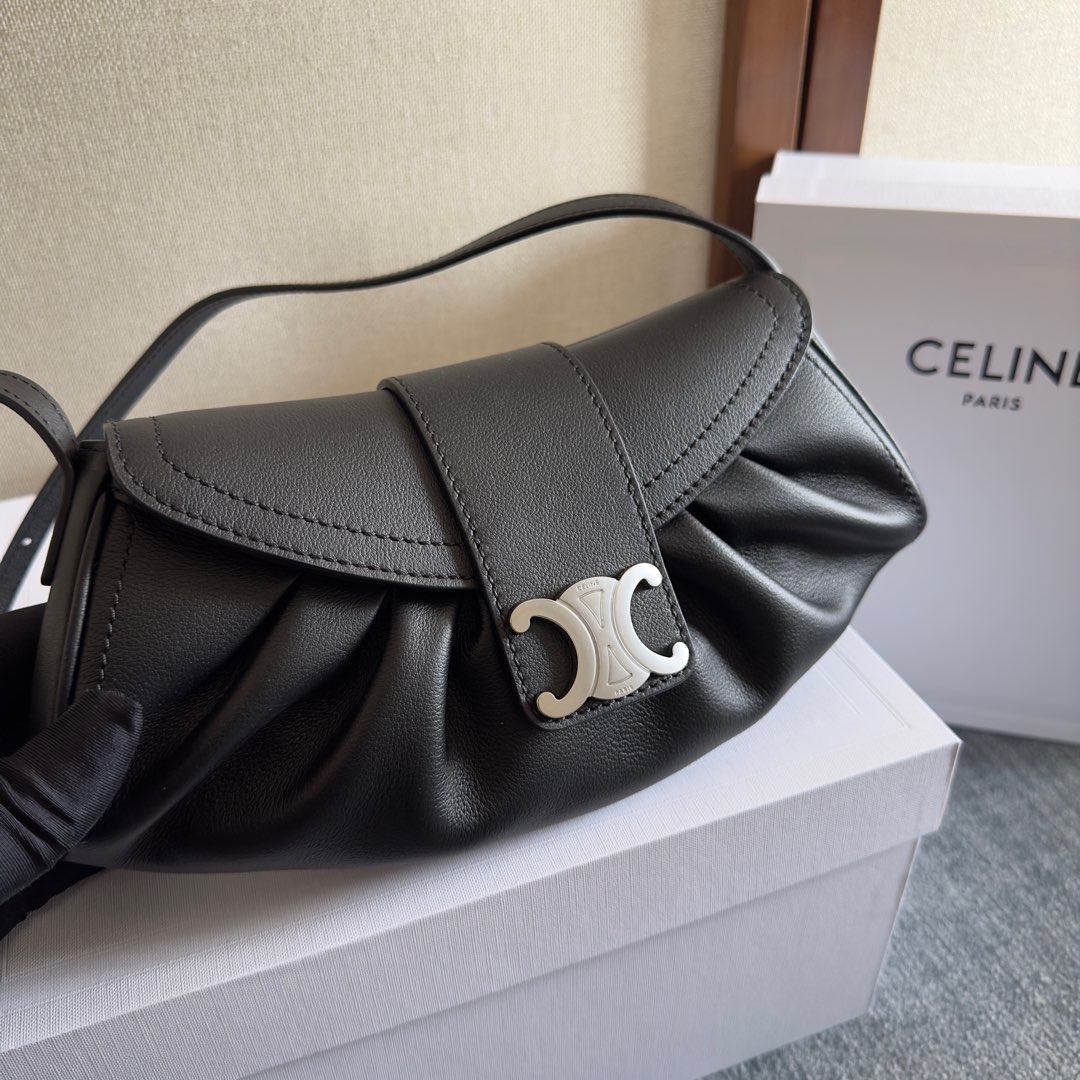 Celine Teen Celine Polly In Supple Calfskin - DesignerGu