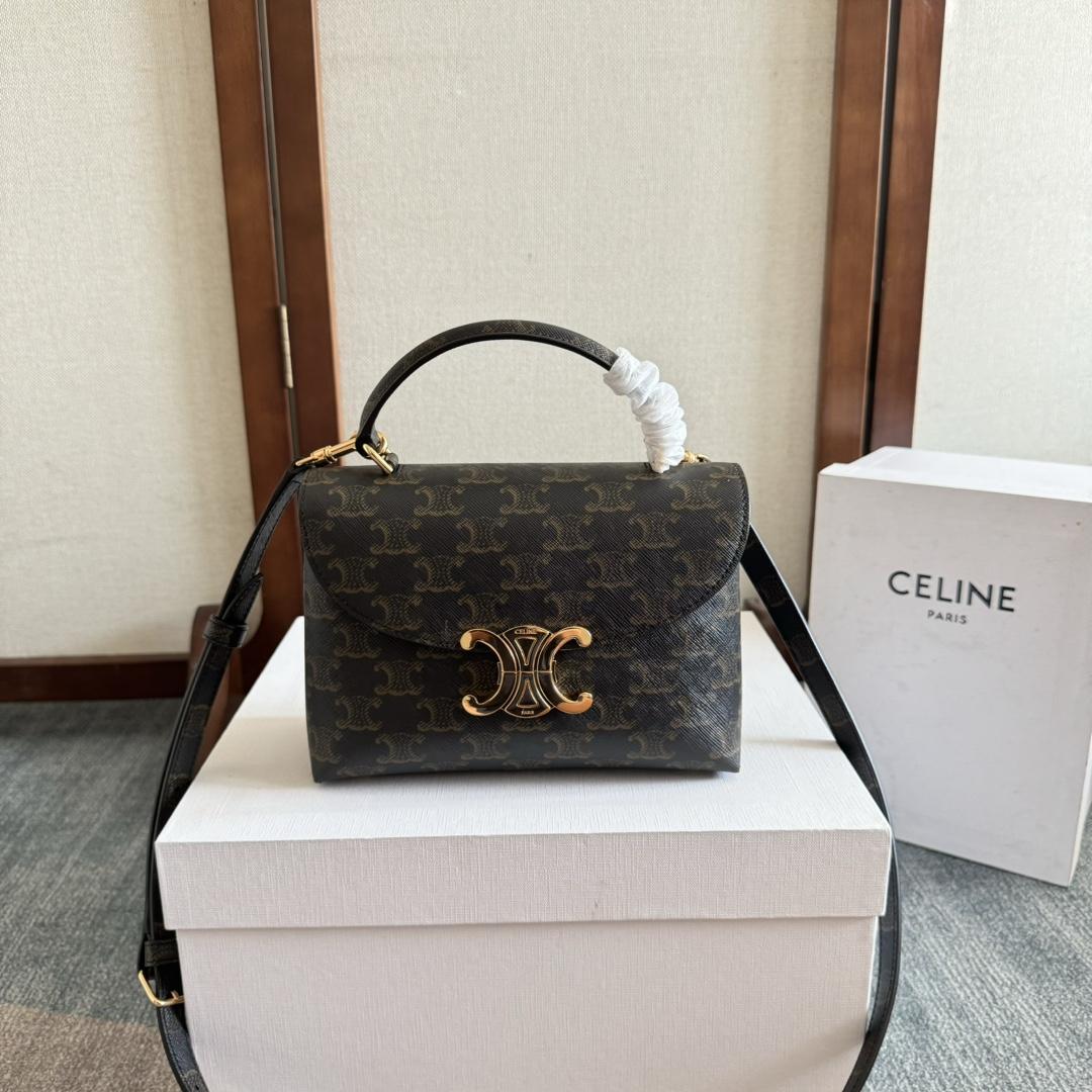 Celine Teen Nino Bag In Triomphe Canvas - DesignerGu