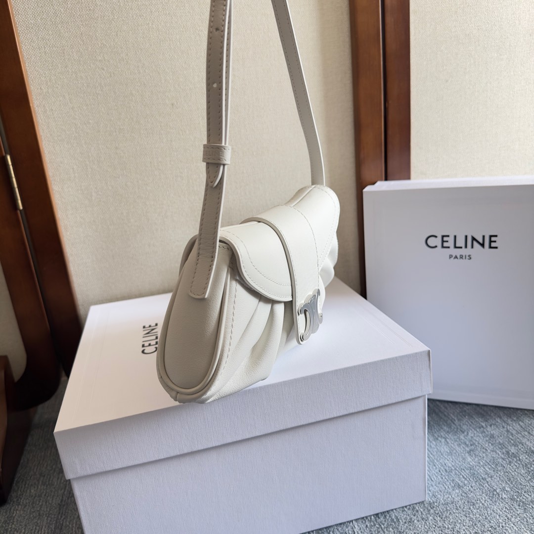 Celine Teen Celine Polly In Supple Calfskin - DesignerGu