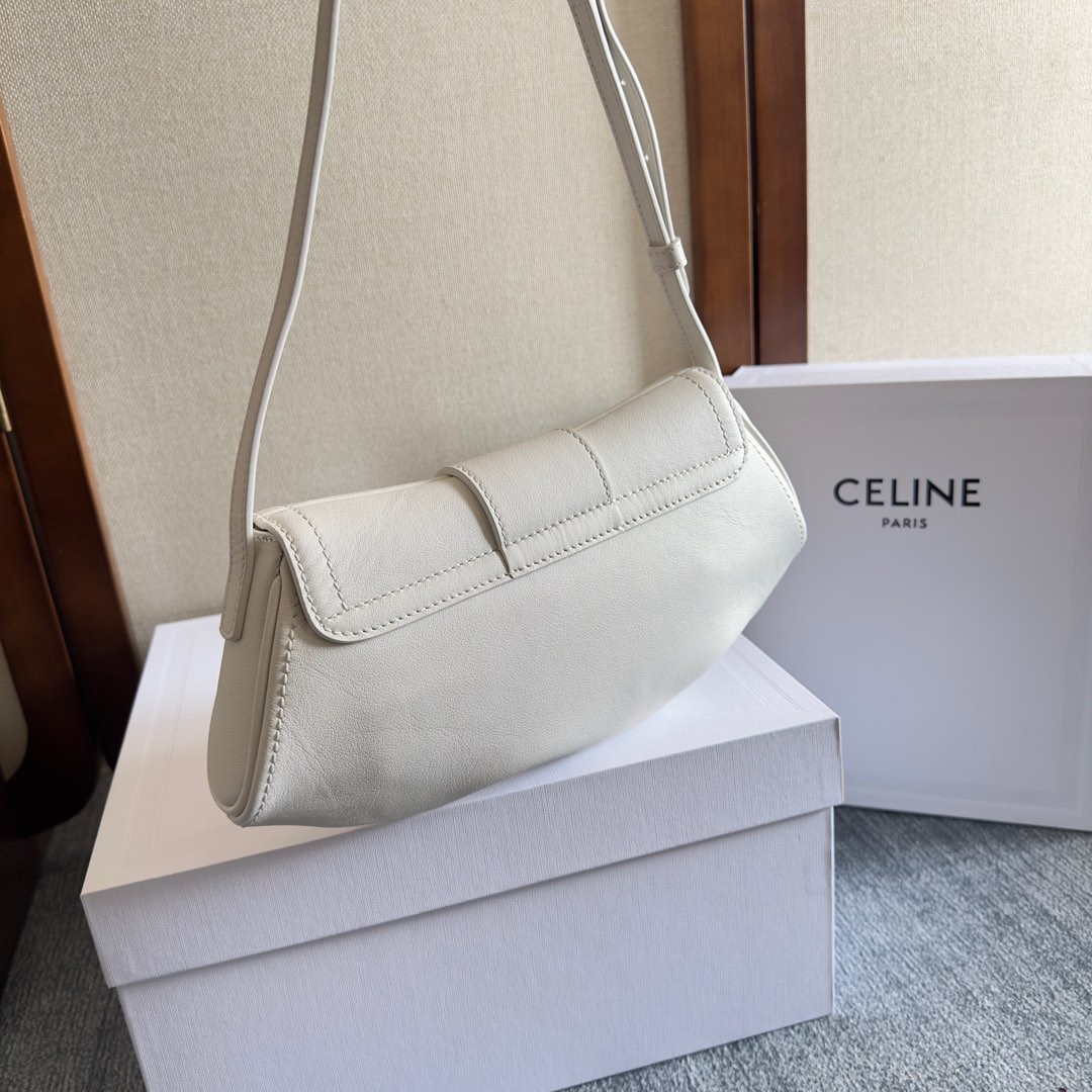 Celine Teen Celine Polly In Supple Calfskin - DesignerGu