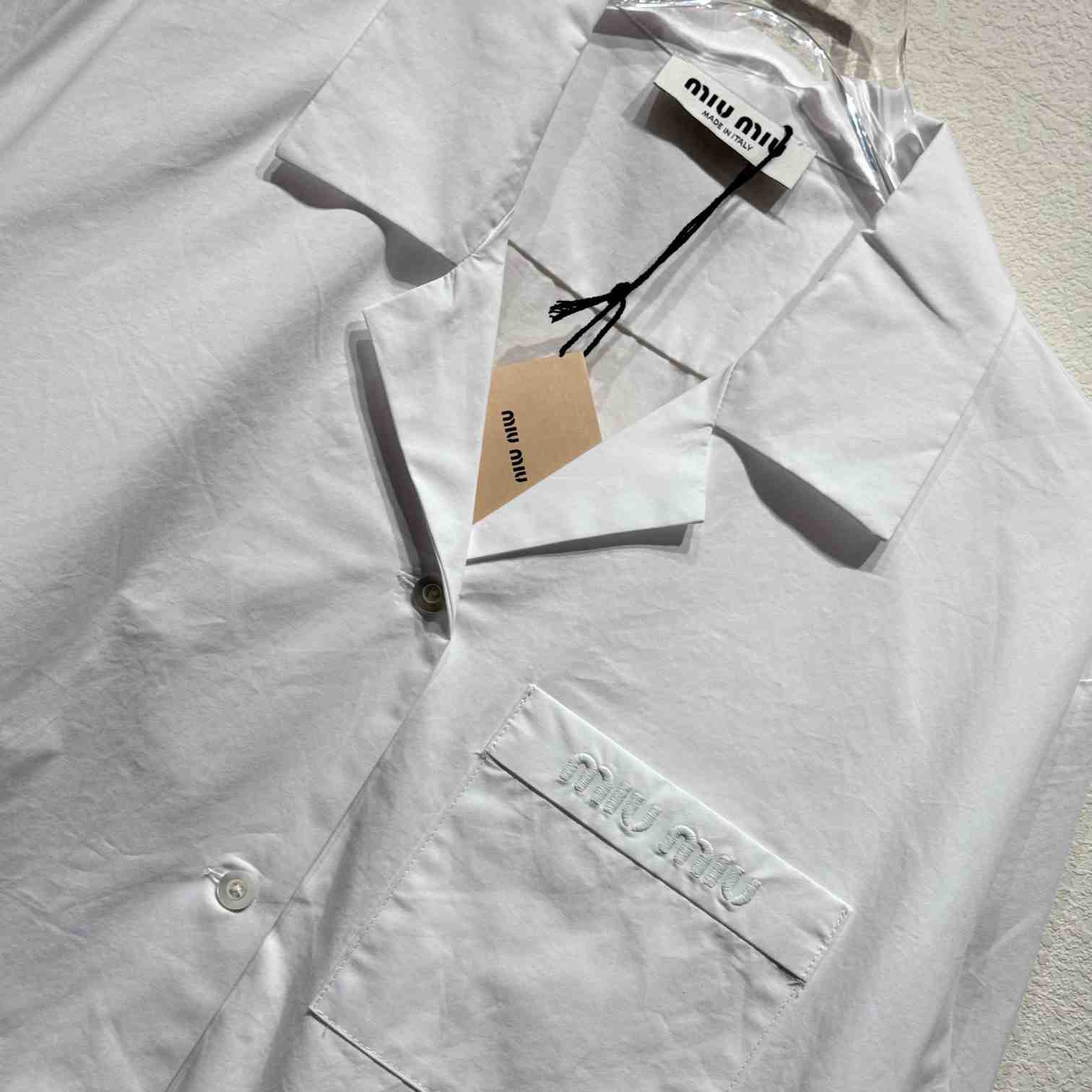 Miu Miu Poplin Shirt - DesignerGu