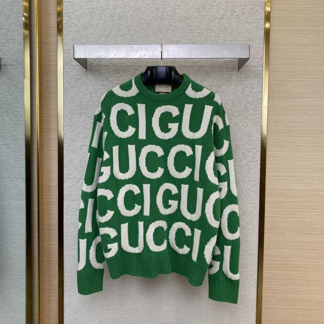 Gucci Logo-intarsia Wool Jumper - DesignerGu