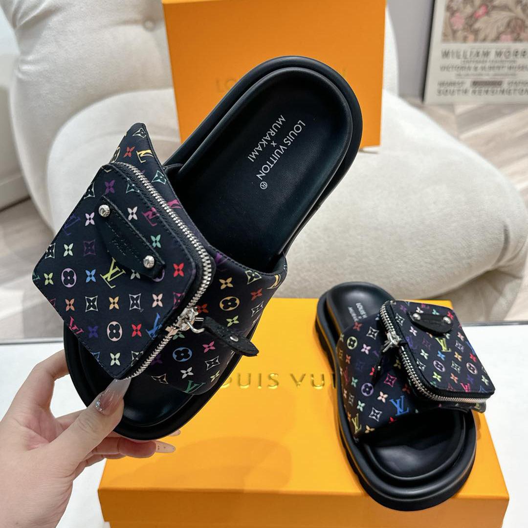 Louis Vuitton LV x TM Pool Pillow Flat Comfort Mule   1AGVRF - DesignerGu