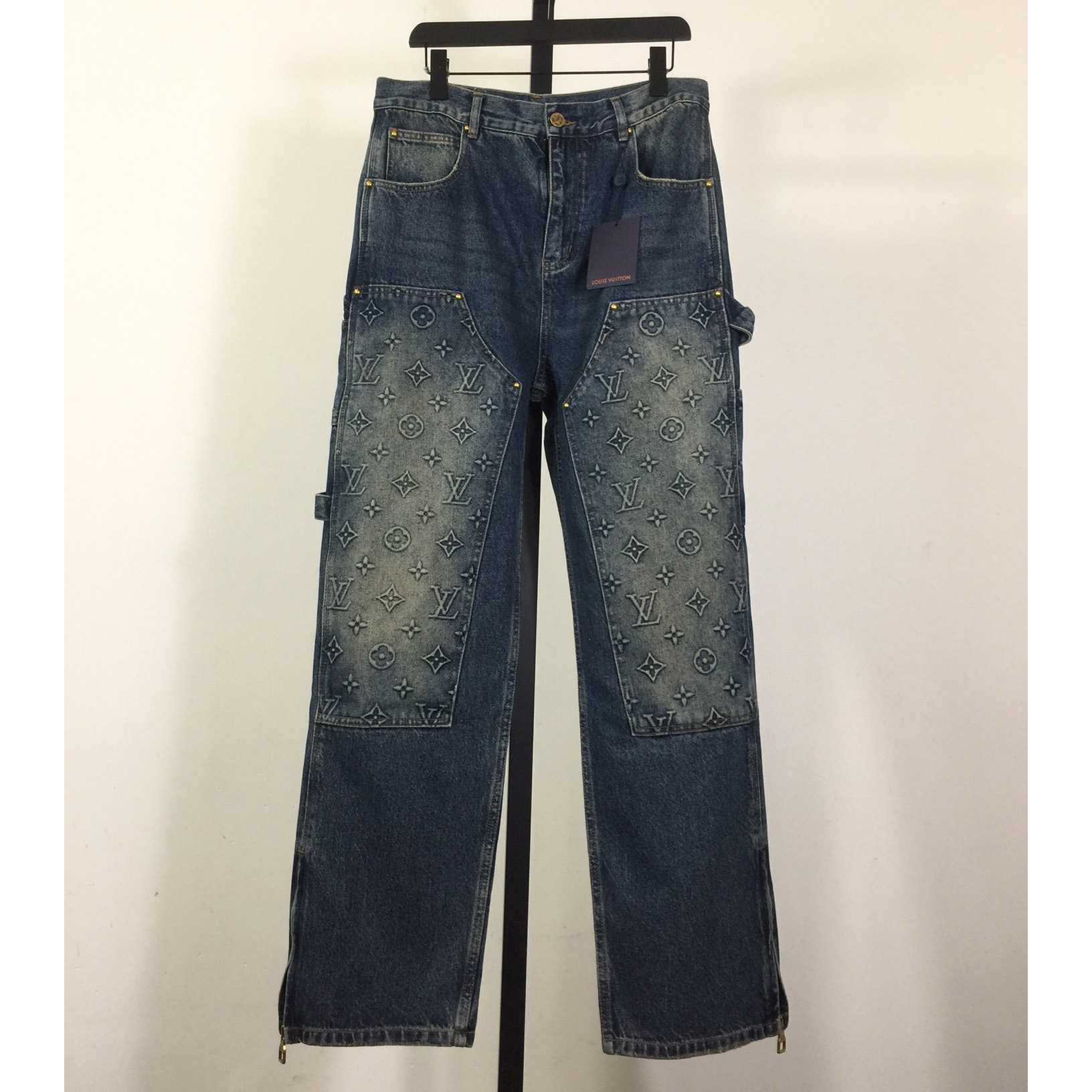 Louis Vuitton Monogram Carpenter Jeans - DesignerGu