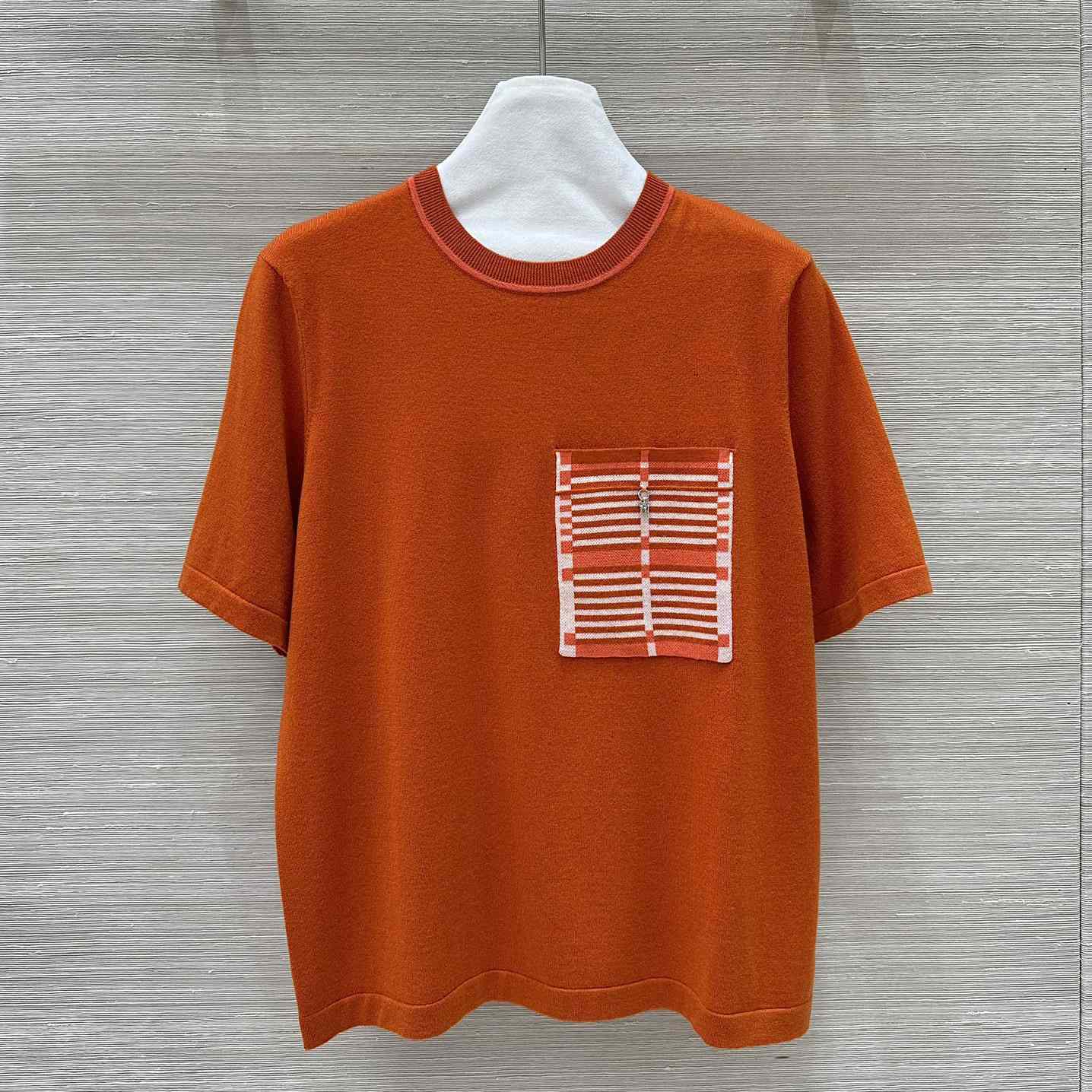 Hermes Short-sleeve Sweater With Pocket - DesignerGu