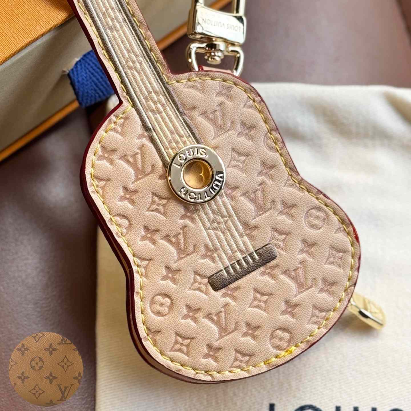 Louis Vuitton Guitar Pouch Bag Charm   M02032 - DesignerGu