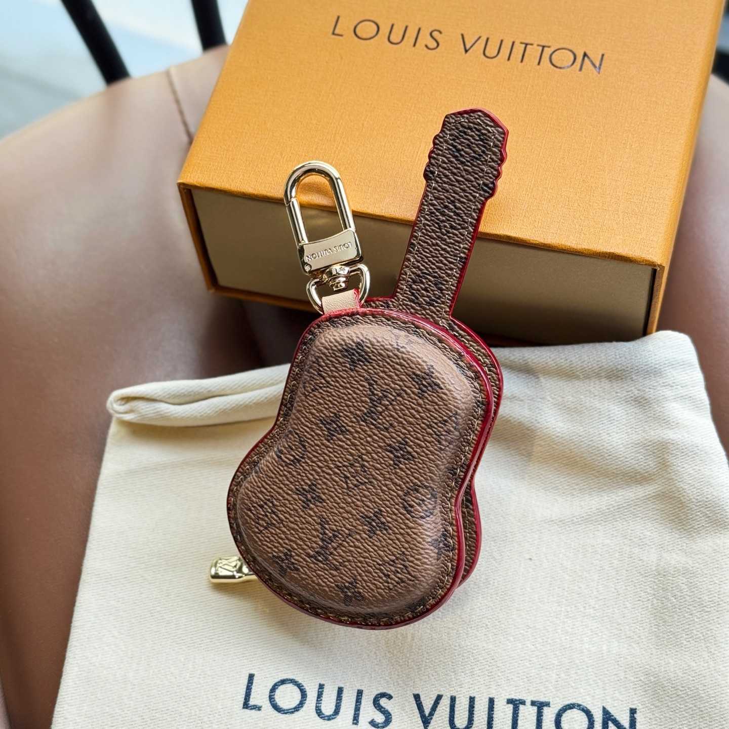 Louis Vuitton Guitar Pouch Bag Charm   M02032 - DesignerGu