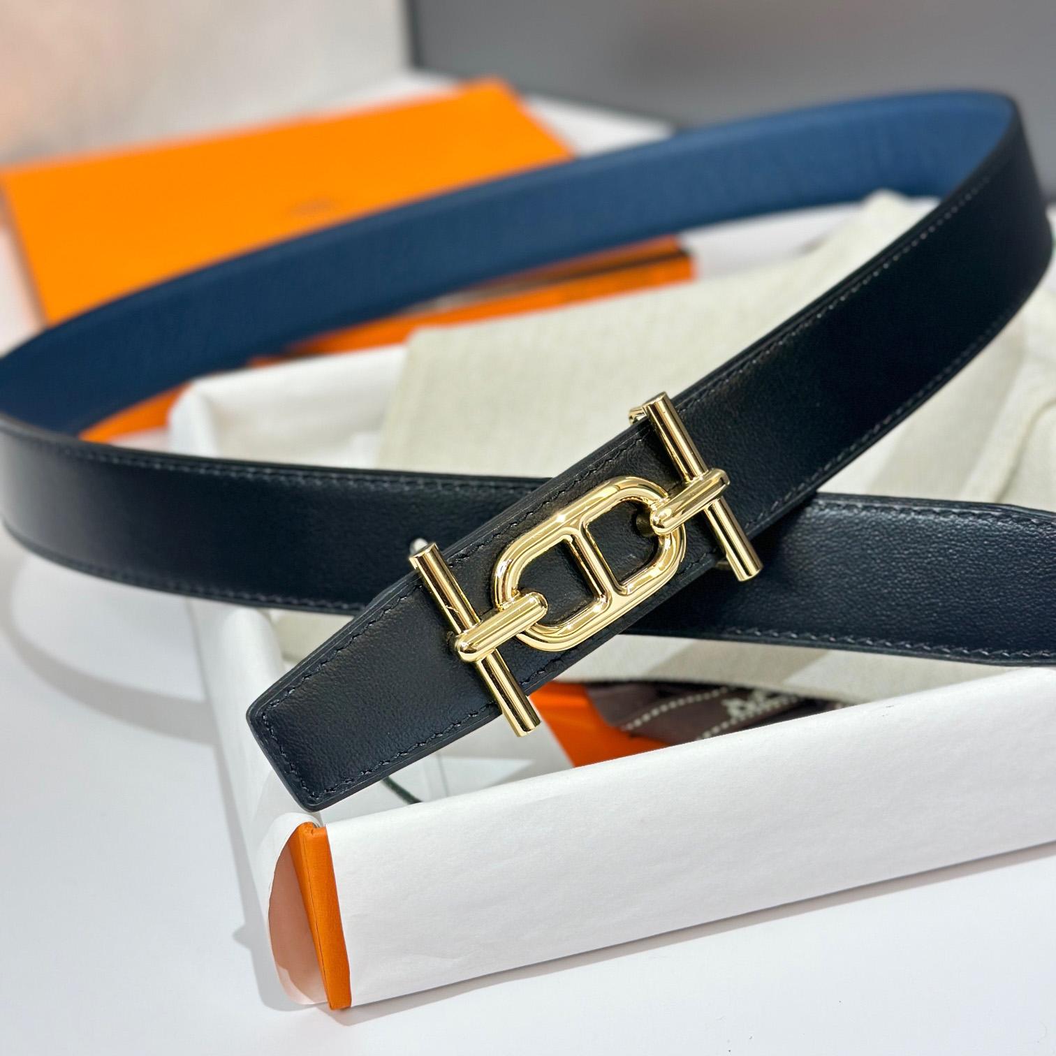 Hermes Ancre Buckle & Reversible Leather Strap 32mm - DesignerGu