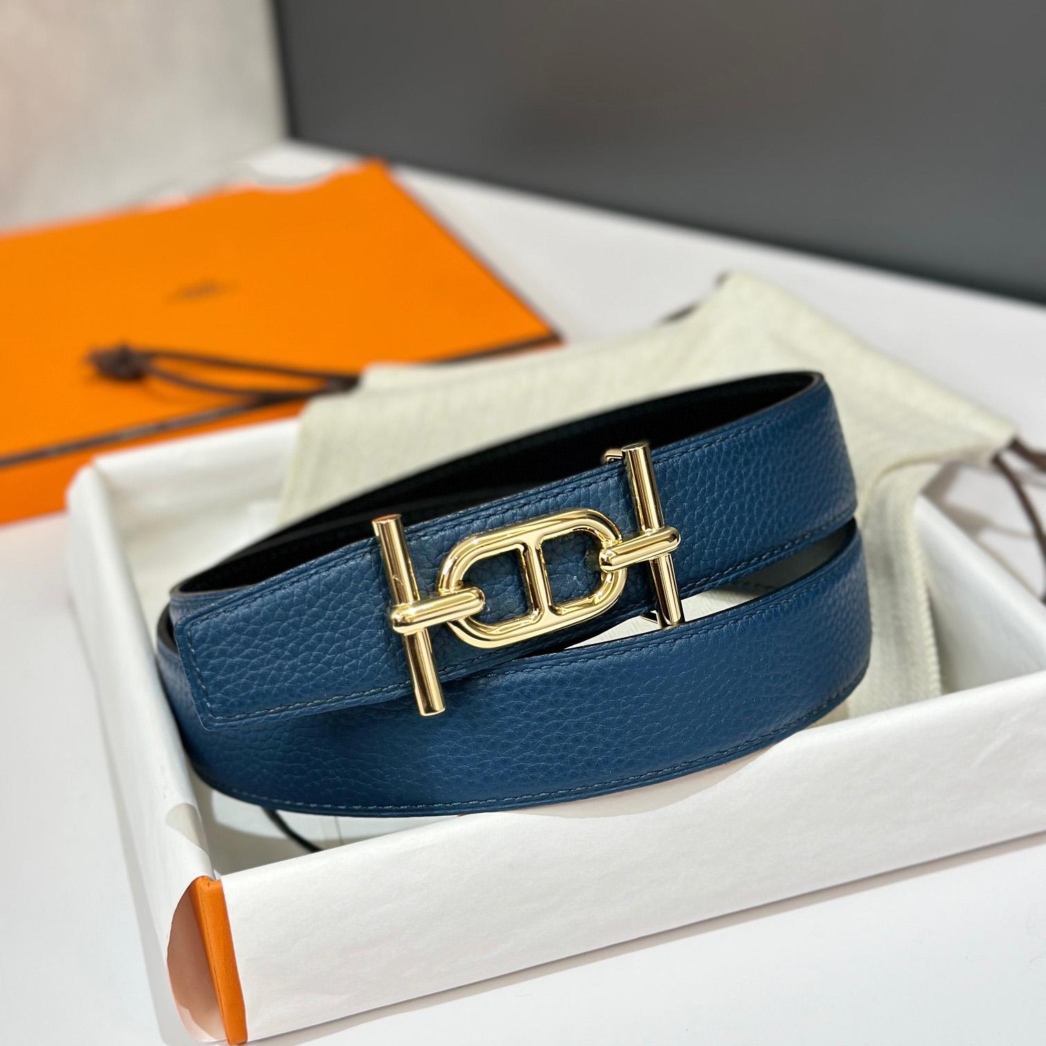 Hermes Ancre Buckle & Reversible Leather Strap 32mm - DesignerGu