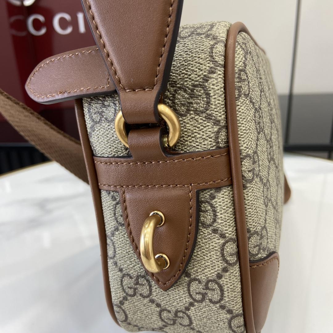 Gucci GG Emblem Embossed Super Mini Bag - DesignerGu