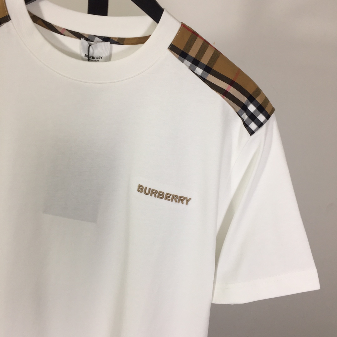 Burberry Check Cotton T-shirt - DesignerGu