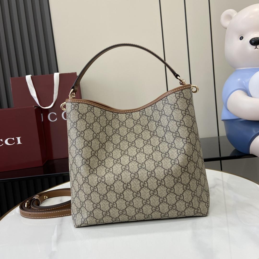 Gucci GG Emblem Small Shoulder Bag - DesignerGu