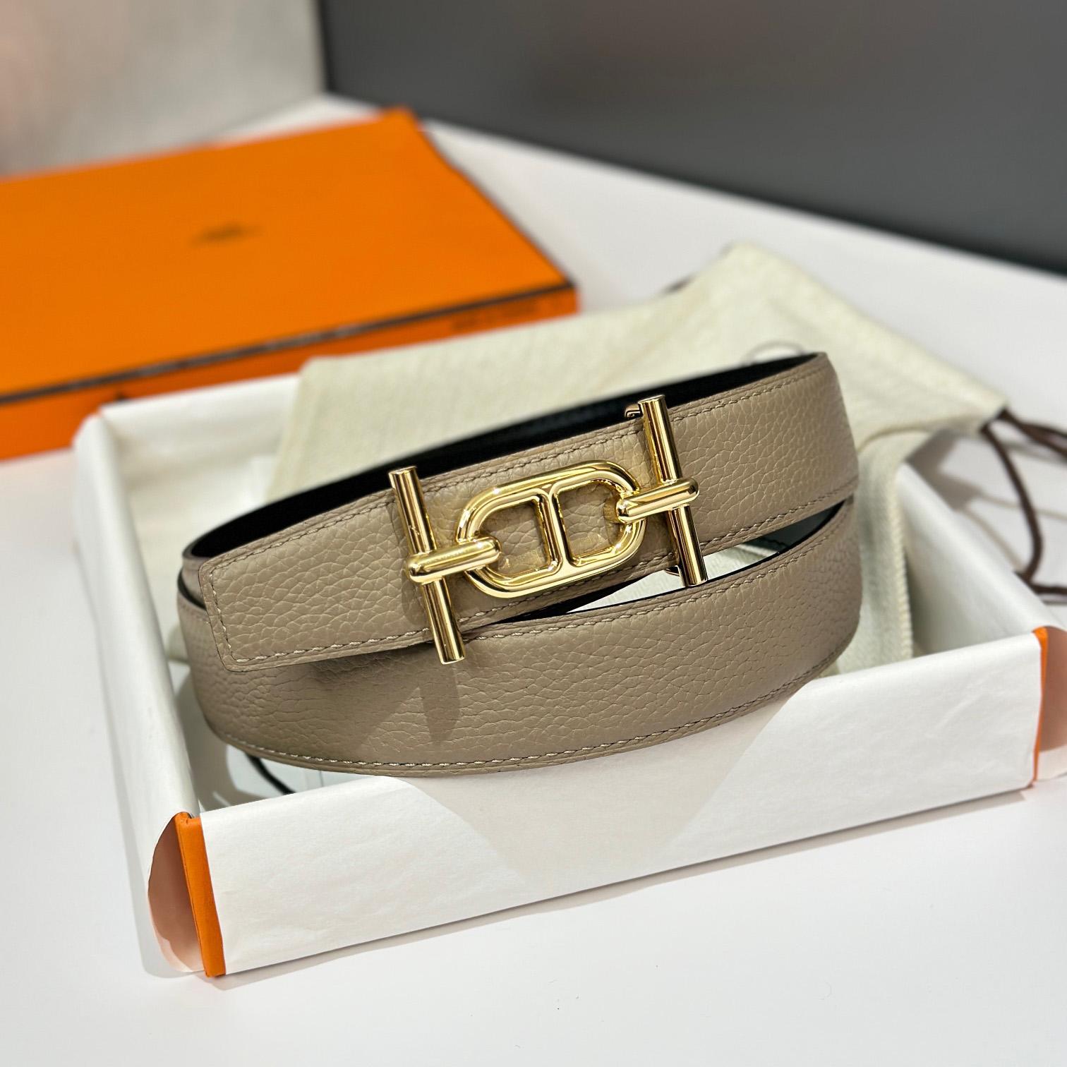 Hermes Ancre Buckle & Reversible Leather Strap 32mm - DesignerGu