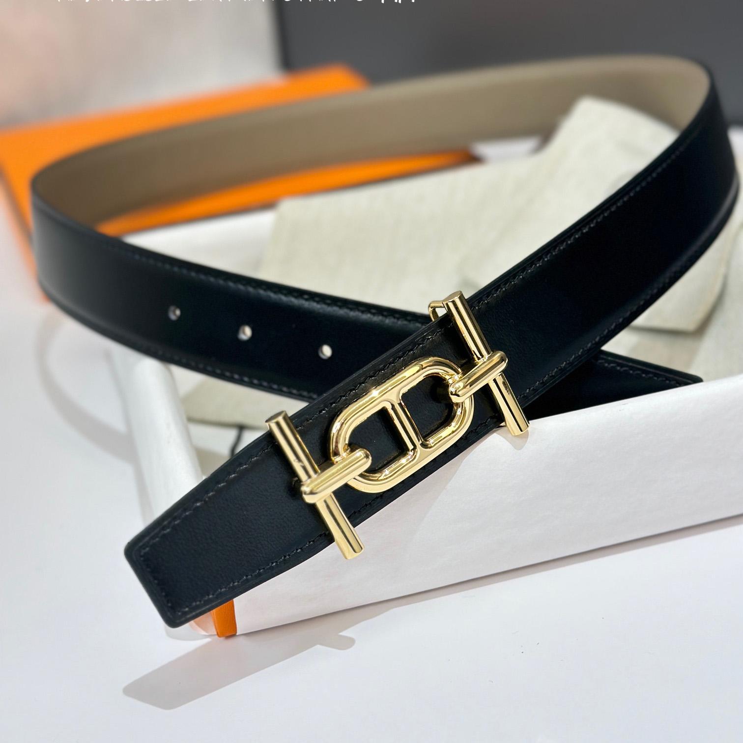 Hermes Ancre Buckle & Reversible Leather Strap 32mm - DesignerGu