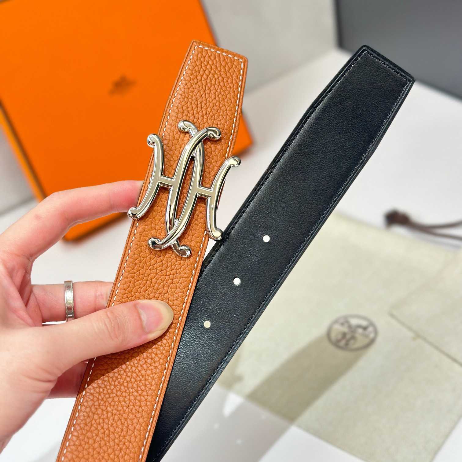 Hermes Neo Lift Belt Buckle & Reversible Leather Strap 38 mm - DesignerGu