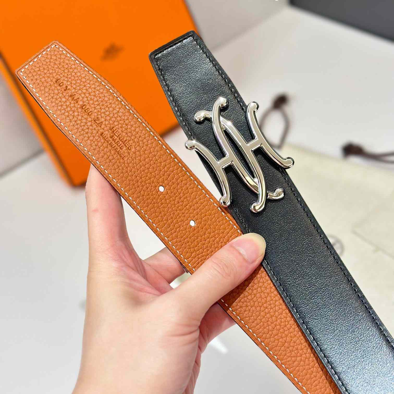 Hermes Neo Lift Belt Buckle & Reversible Leather Strap 38 mm - DesignerGu